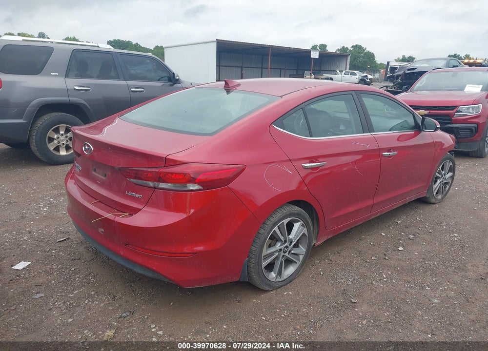 2017 HYUNDAI ELANTRA LIMITED VIN: KMHD84LF0HU284005