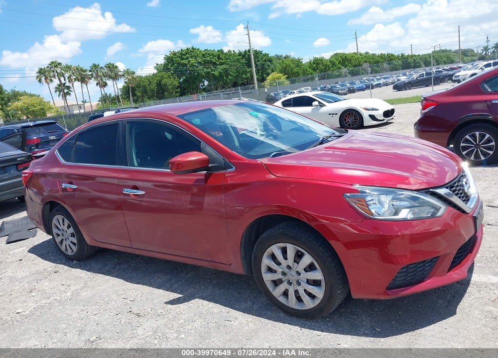 2017 NISSAN SENTRA SV VIN: 3N1AB7AP8HY266549