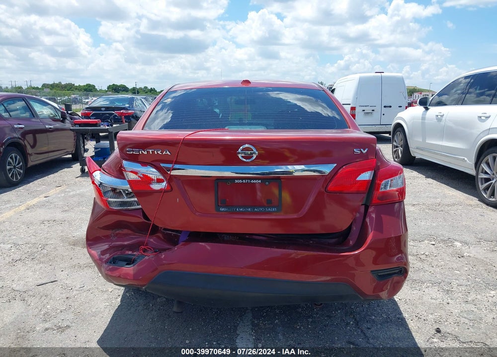 2017 NISSAN SENTRA SV VIN: 3N1AB7AP8HY266549