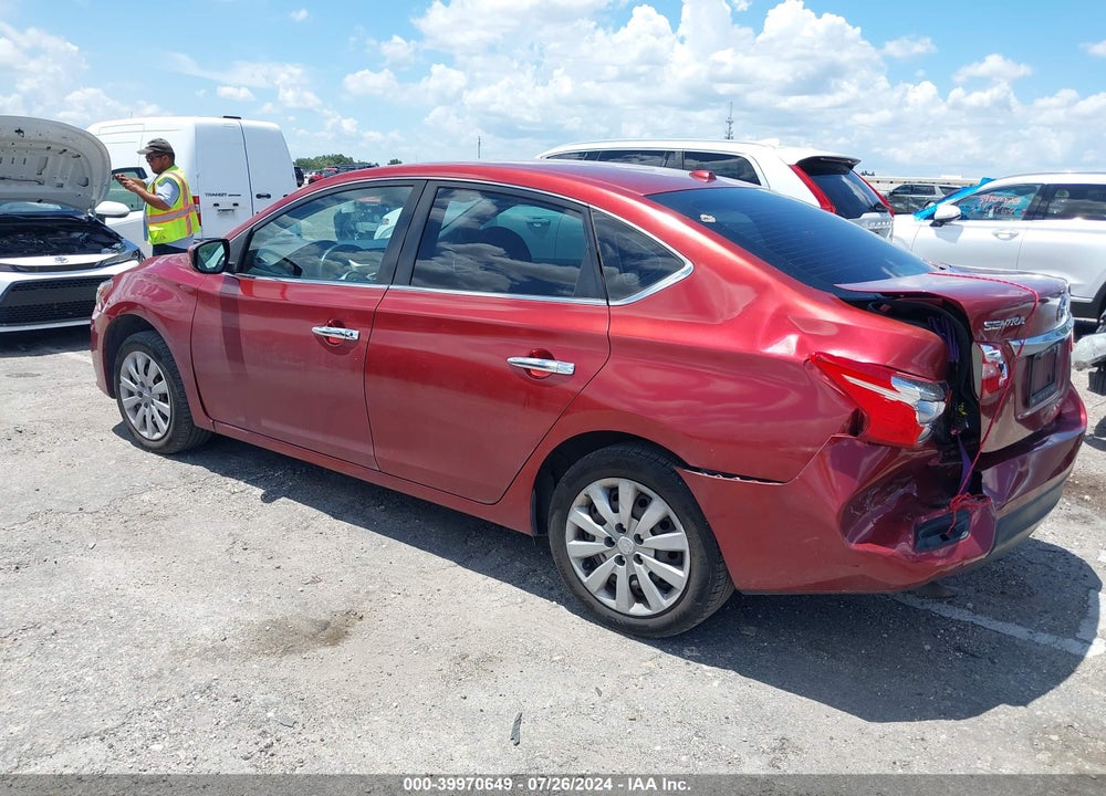 2017 NISSAN SENTRA SV VIN: 3N1AB7AP8HY266549