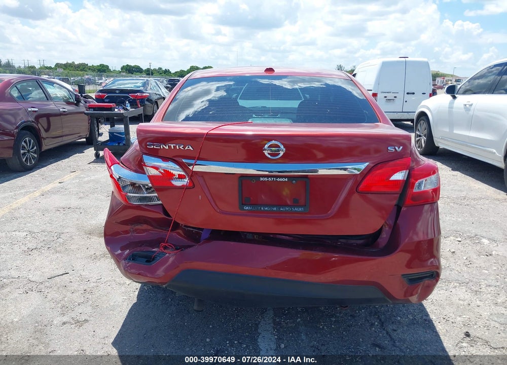 2017 NISSAN SENTRA SV VIN: 3N1AB7AP8HY266549