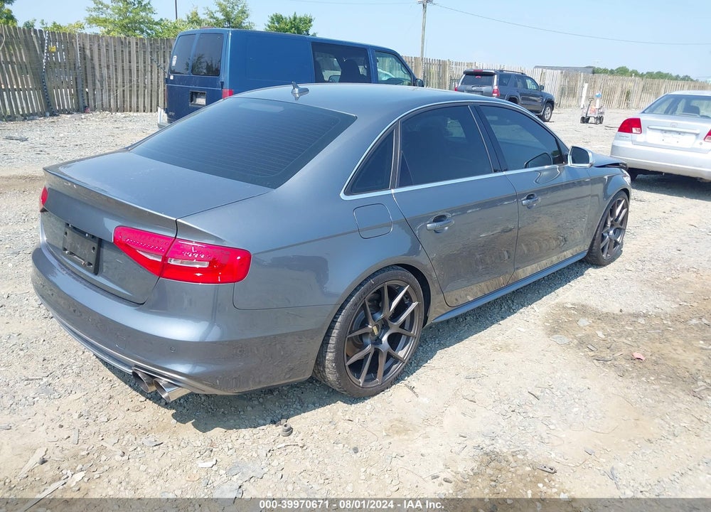 2014 AUDI S4 3.0T PREMIUM PLUS VIN: WAUDGAFL3EA082955