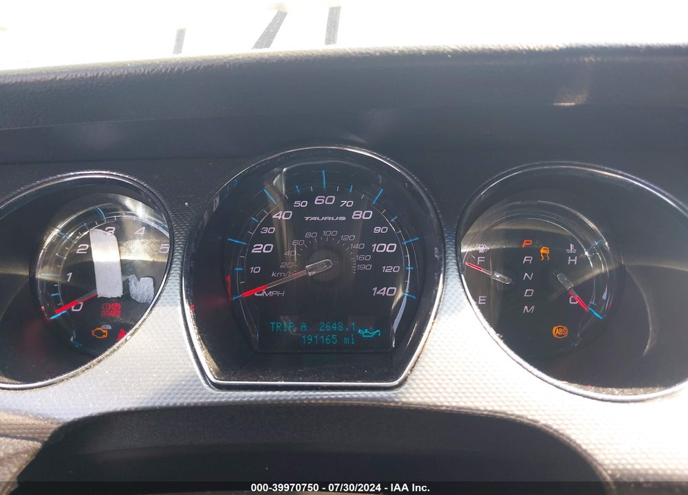 2011 FORD TAURUS SEL VIN: 1FAHP2EW2BG161196