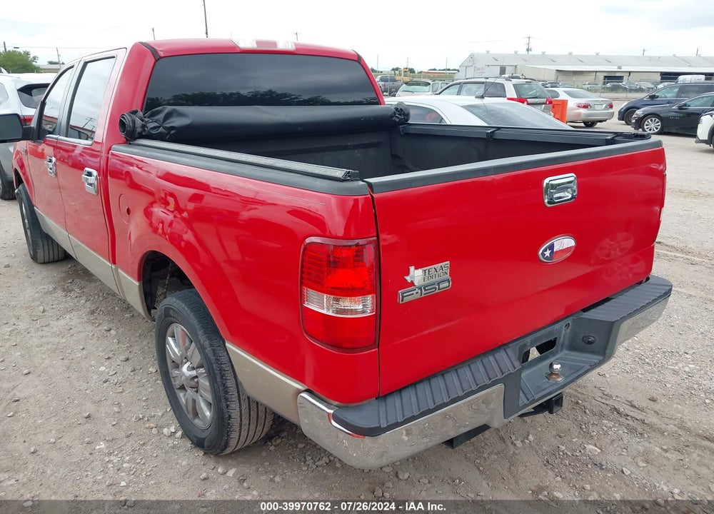 2007 FORD F-150 XLT VIN: 1FTRW12W67KD01593