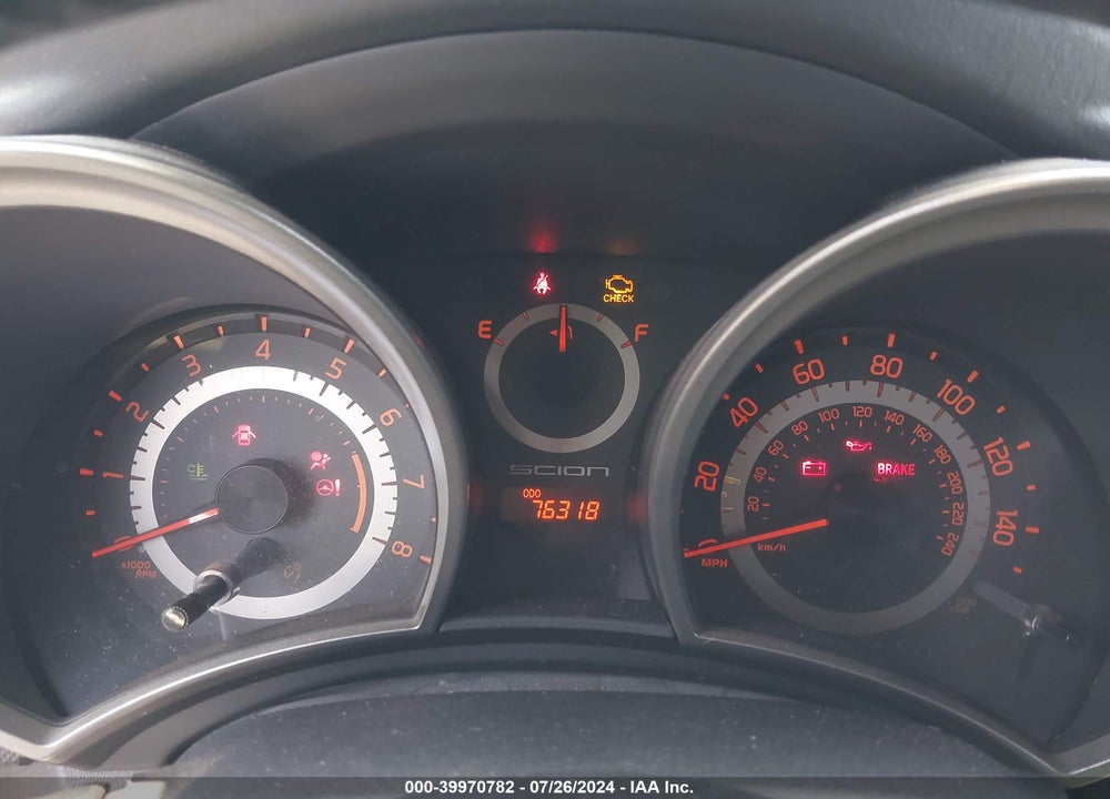 2013 SCION TC BASE (A6)/RELEASE SERIES 8.0 VIN: JTKJF5C70D3058390
