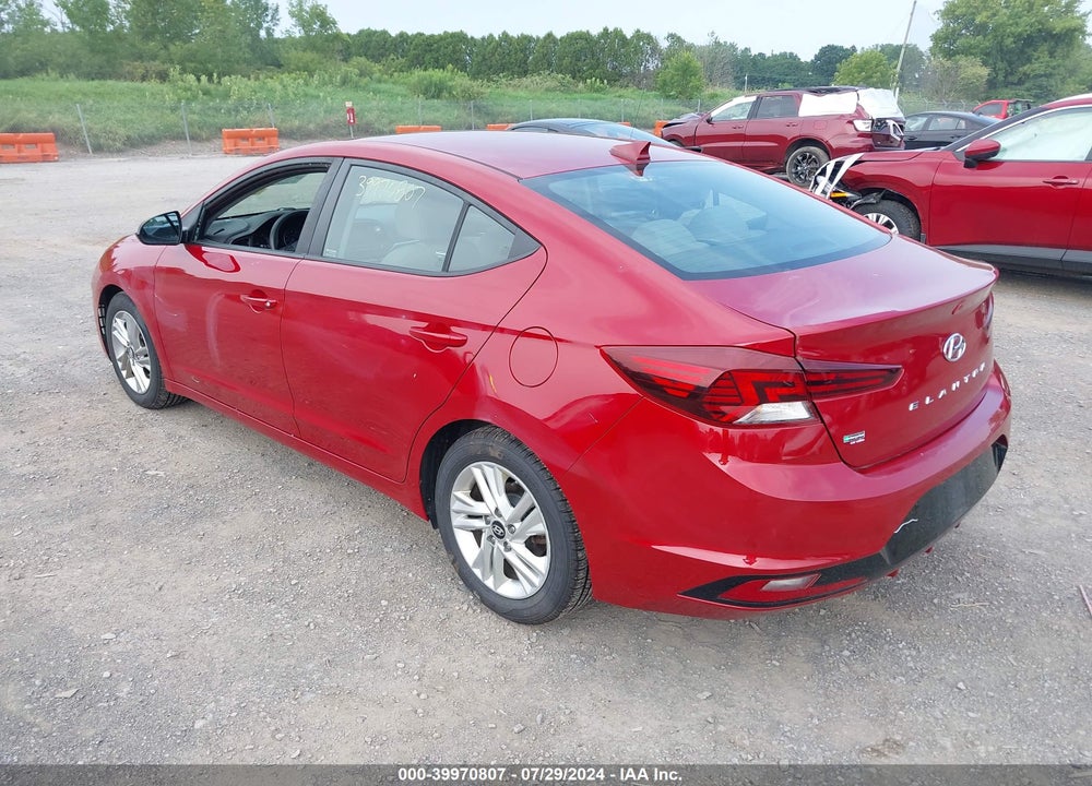 2019 HYUNDAI ELANTRA SEL VIN: KMHD84LF7KU769863