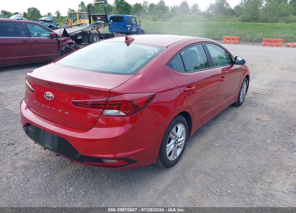 2019 HYUNDAI ELANTRA SEL VIN: KMHD84LF7KU769863