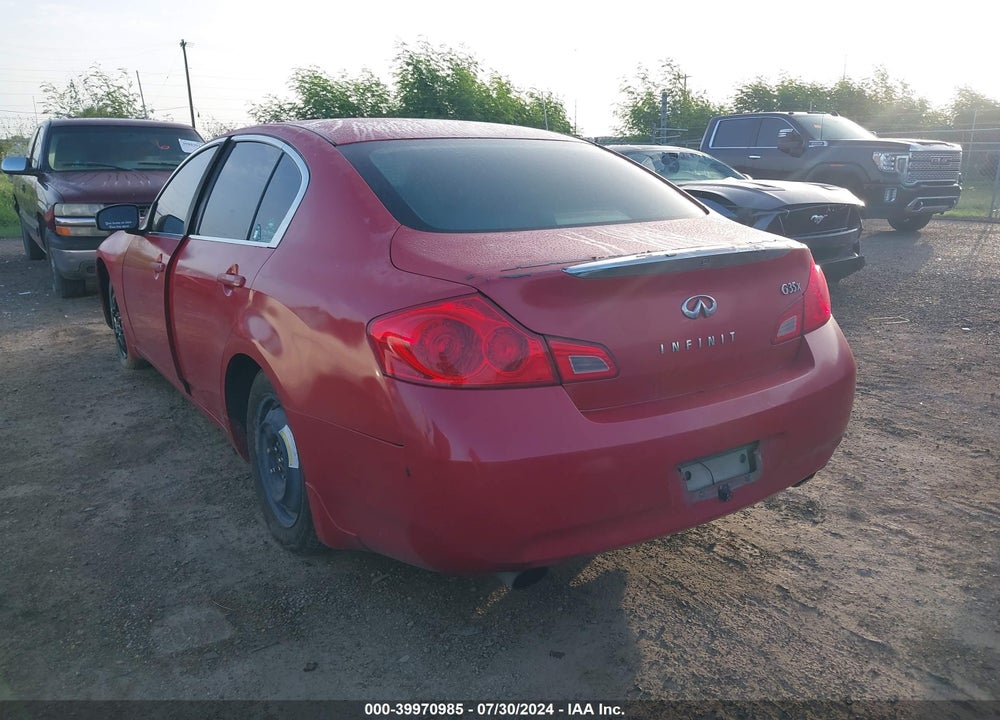 2007 INFINITI G35X VIN: JNKBV61F17M807791