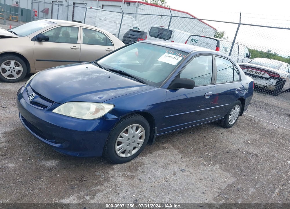 2004 HONDA CIVIC LX VIN: 2HGES16534H620644