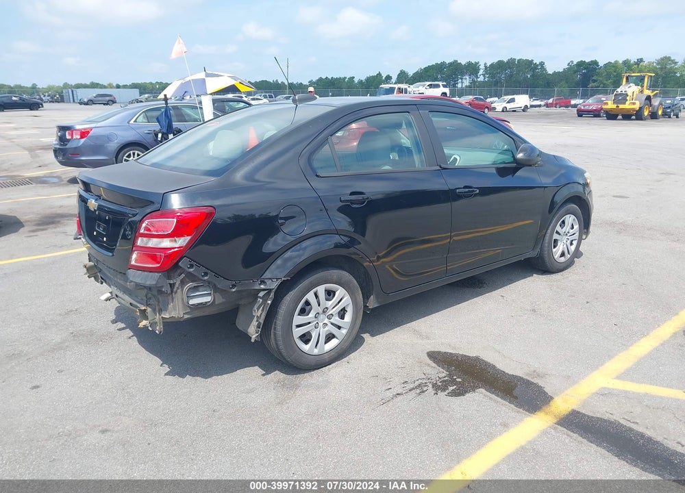 2017 CHEVROLET SONIC LS AUTO VIN: 1G1JB5SH1H4130106