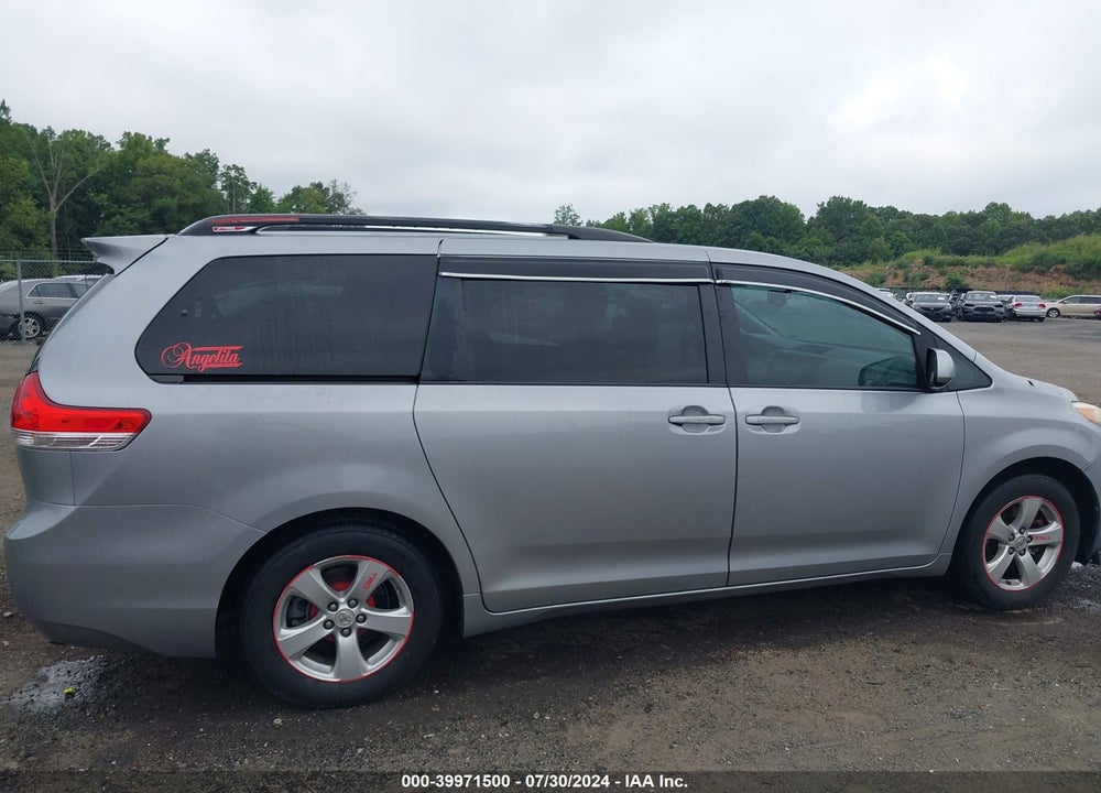 2012 TOYOTA SIENNA LE V6 8 PASSENGER VIN: 5TDKK3DC9CS202328