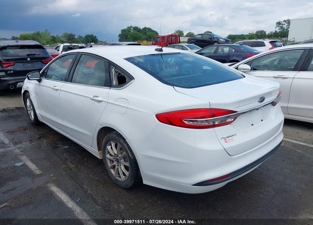 2017 FORD FUSION S VIN: 3FA6P0G72HR159788