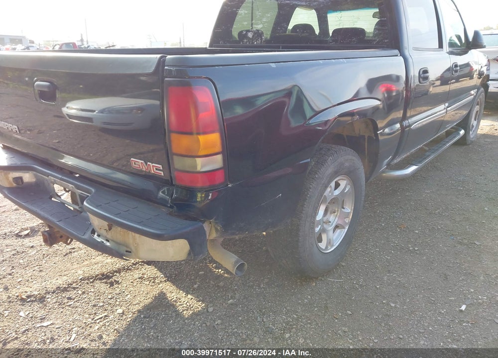 2006 GMC SIERRA 1500 SLE1 VIN: 2GTEK13T061197681