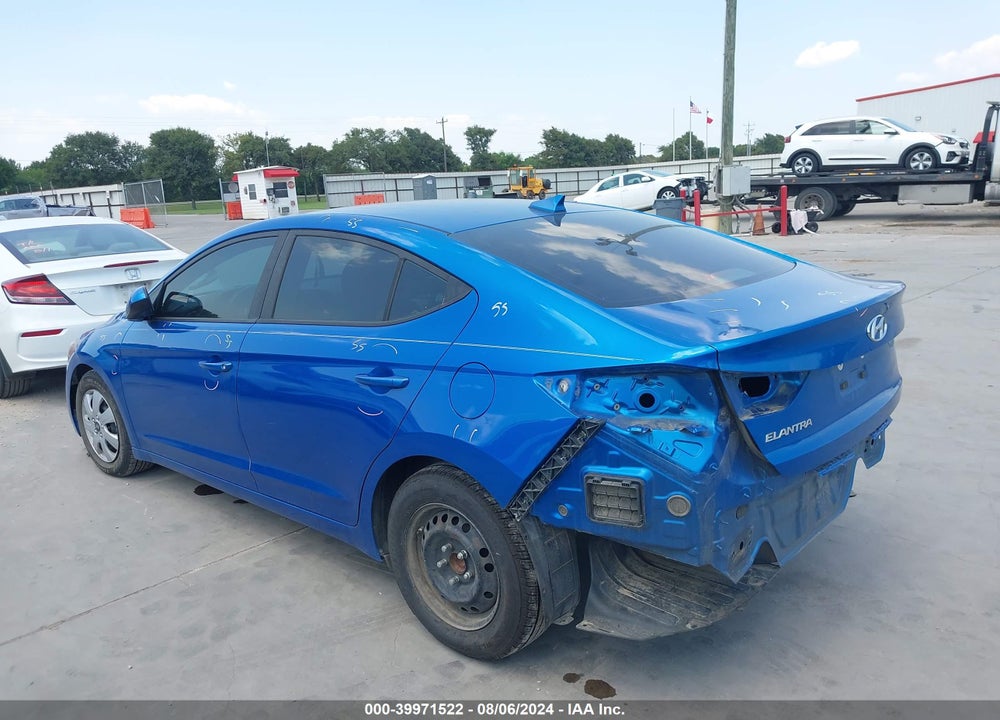 2017 HYUNDAI ELANTRA SE VIN: KMHD84LF9HU228872