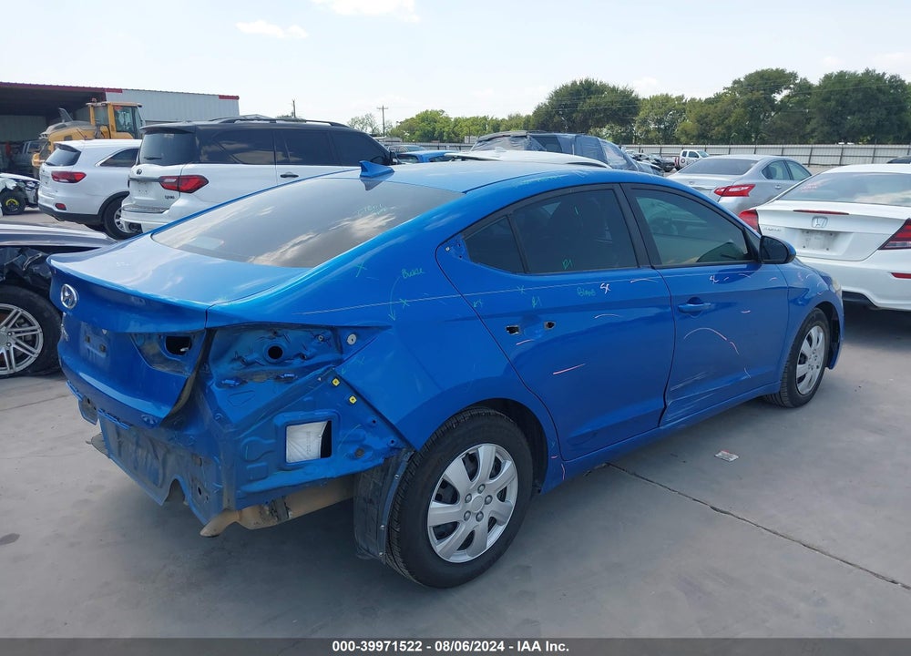 2017 HYUNDAI ELANTRA SE VIN: KMHD84LF9HU228872