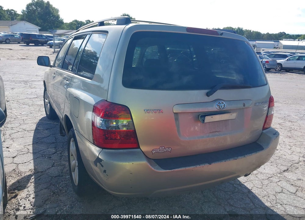 2005 TOYOTA HIGHLANDER VIN: JTEGD21A350119623