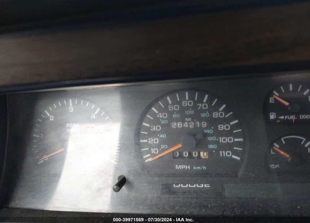 1995 DODGE DAKOTA VIN: 1B7FL26X7SS358897