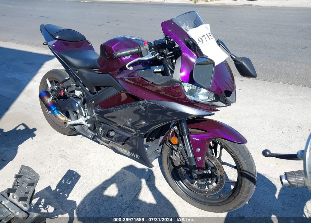2023 YAMAHA YZFR3 A VIN: MH3RH18Y6PK010919
