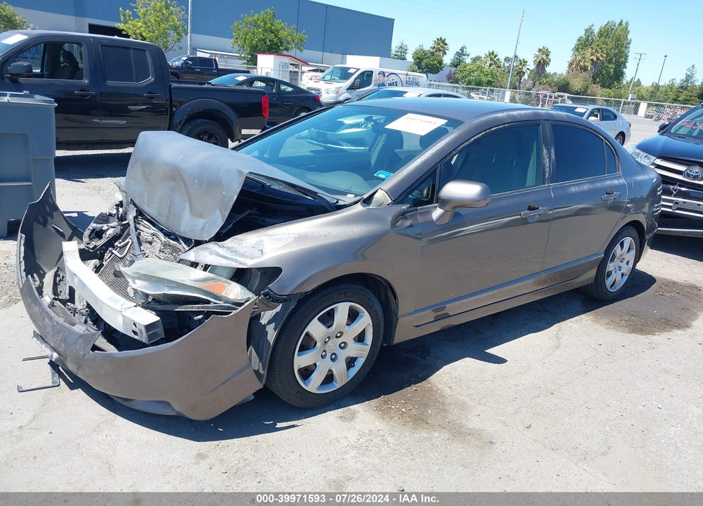 2010 HONDA CIVIC LX VIN: 2HGFA1F50AH558106