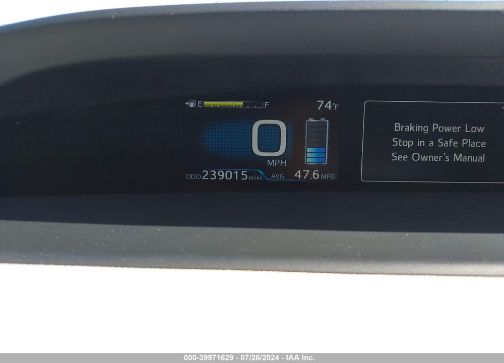 2016 TOYOTA PRIUS FOUR/FOUR TOURING/THREE/THREE TOURING/TWO ECO VIN: JTDKARFU3G3512087