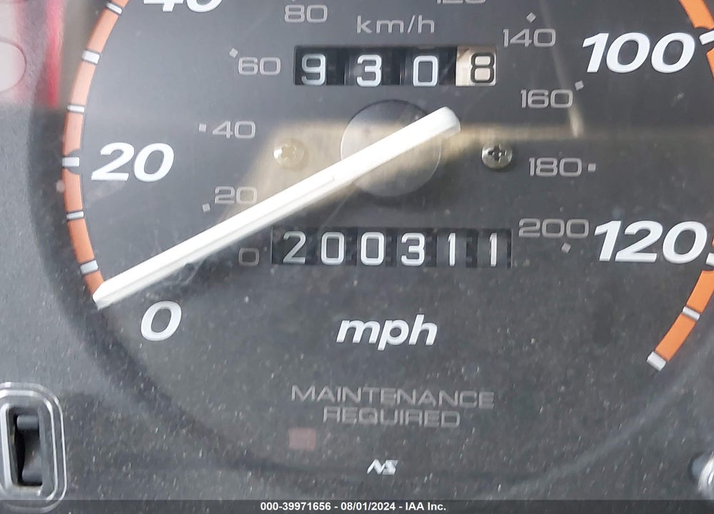 2000 HONDA CR-V EX VIN: JHLRD1769YC009756