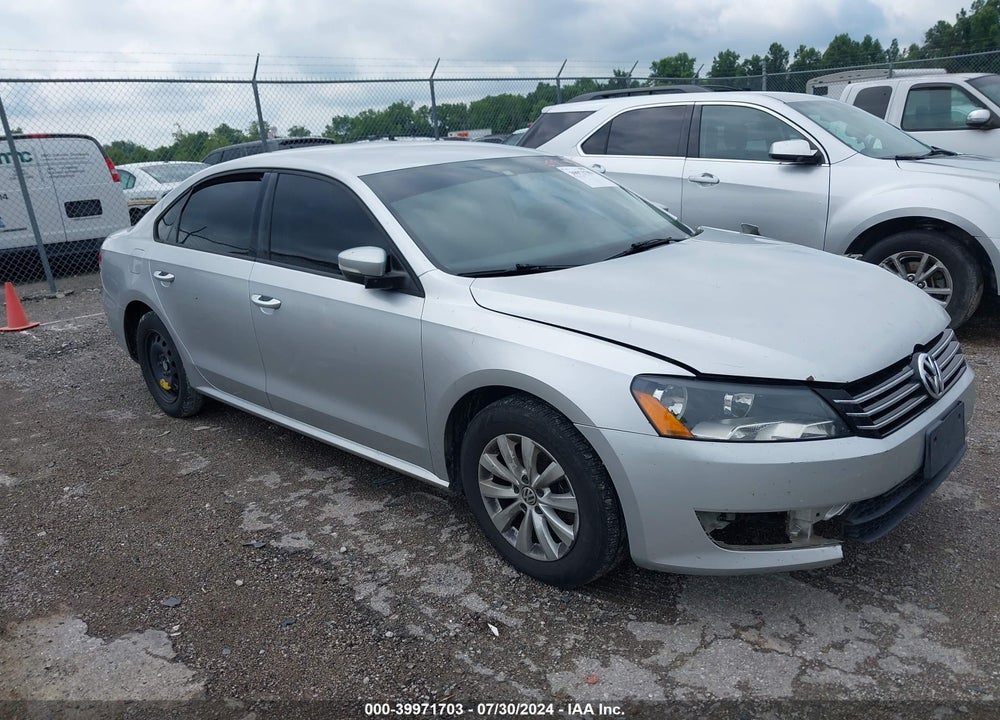2013 VOLKSWAGEN PASSAT 2.5L S VIN: 1VWAP7A37DC080657
