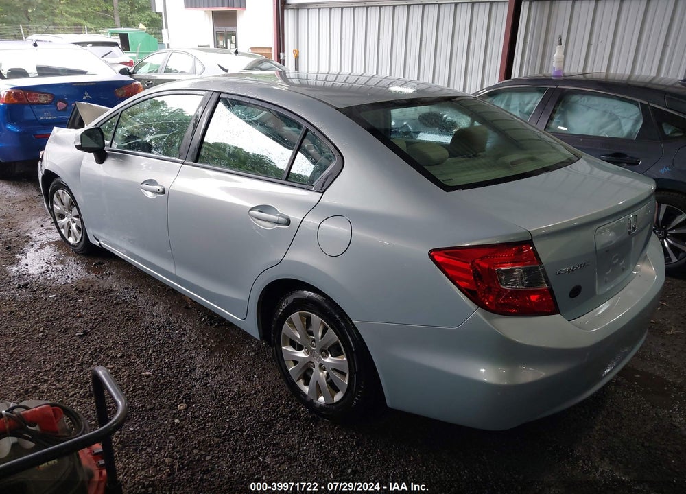 2012 HONDA CIVIC LX VIN: 19XFB2F54CE359544