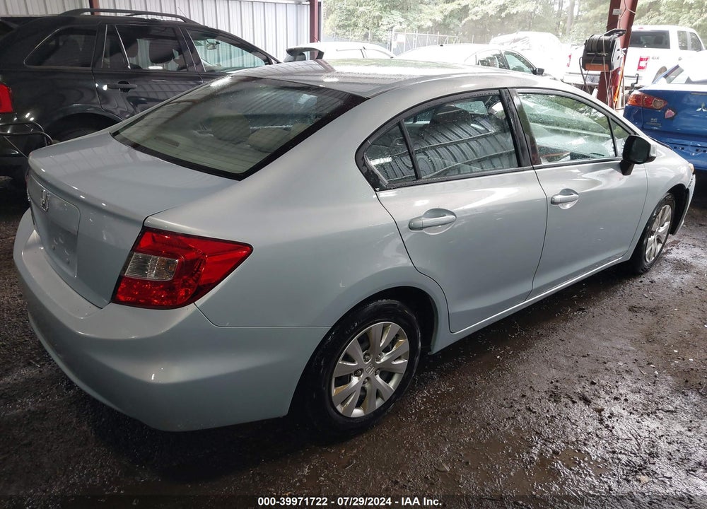 2012 HONDA CIVIC LX VIN: 19XFB2F54CE359544