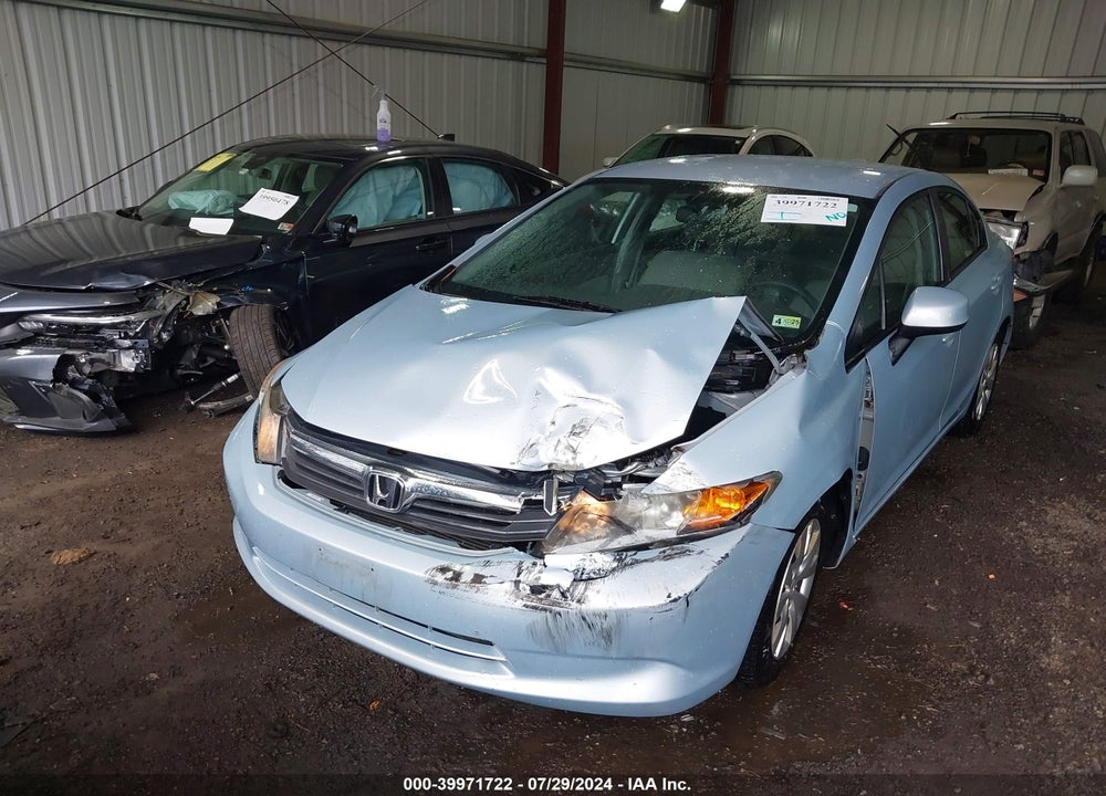 2012 HONDA CIVIC LX VIN: 19XFB2F54CE359544