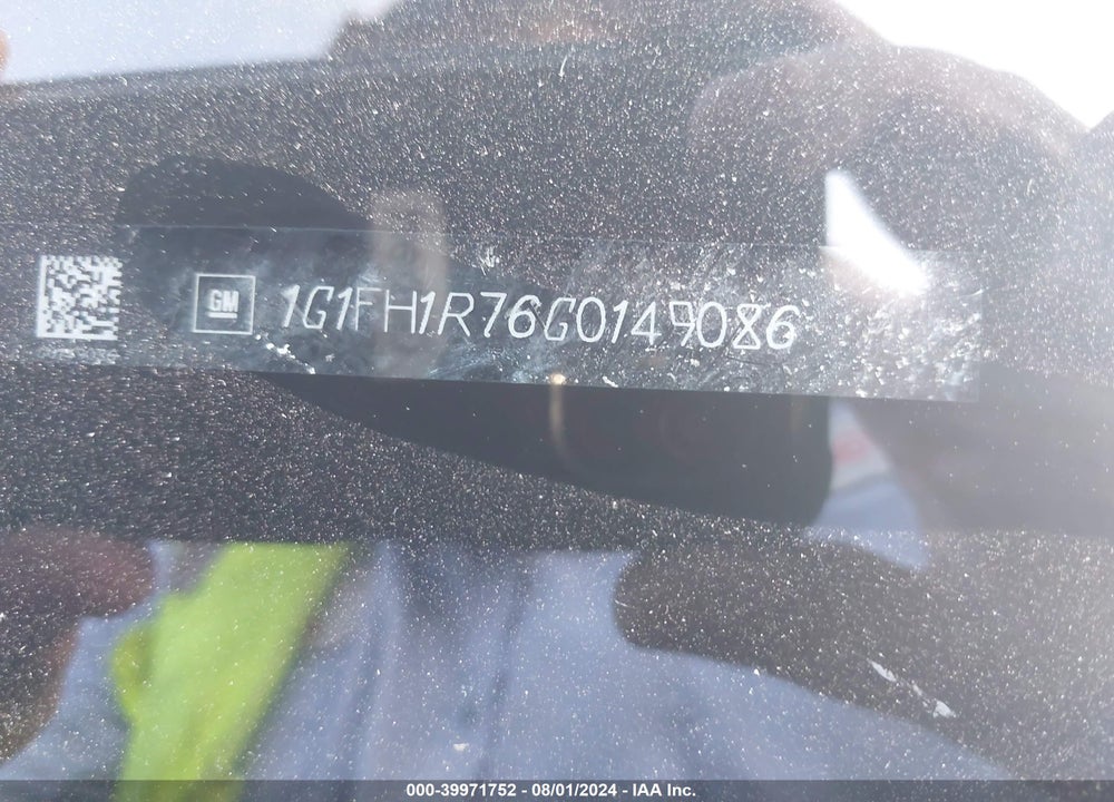 2016 CHEVROLET CAMARO 2SS VIN: 1G1FH1R76G0149086