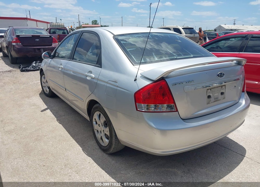 2008 KIA SPECTRA EX VIN: KNAFE121285543482