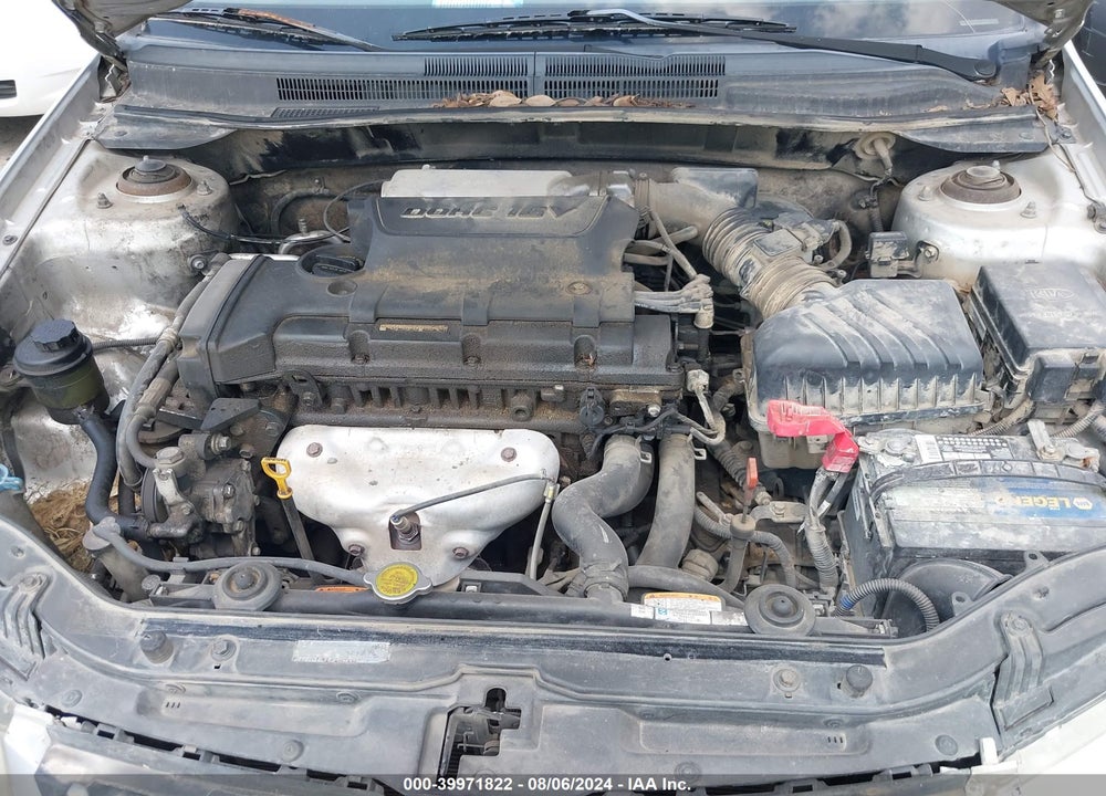 2008 KIA SPECTRA EX VIN: KNAFE121285543482