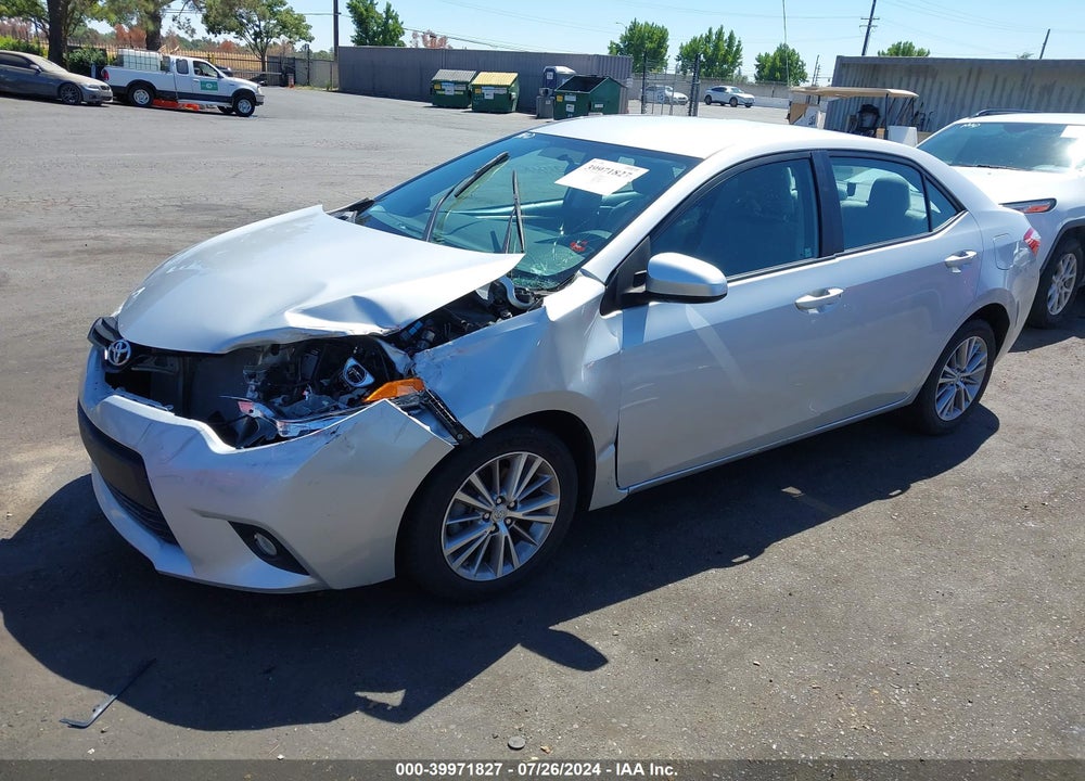 2014 TOYOTA COROLLA LE PLUS VIN: 5YFBURHE9EP105893