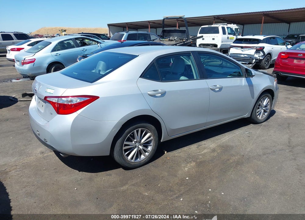 2014 TOYOTA COROLLA LE PLUS VIN: 5YFBURHE9EP105893