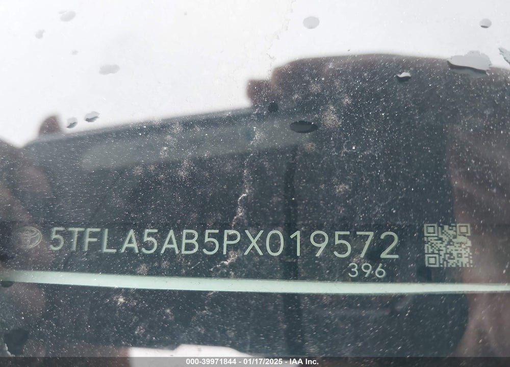 2023 TOYOTA TUNDRA SR5 VIN: 5TFLA5AB5PX019572