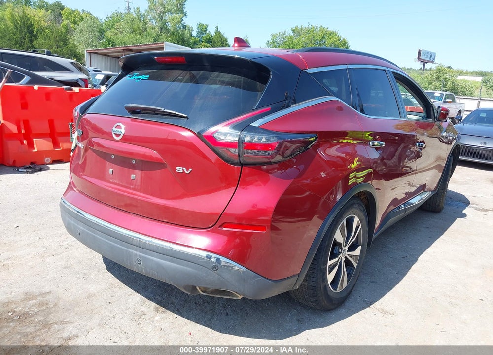 2020 NISSAN MURANO SV FWD VIN: 5N1AZ2BJ2LN103354