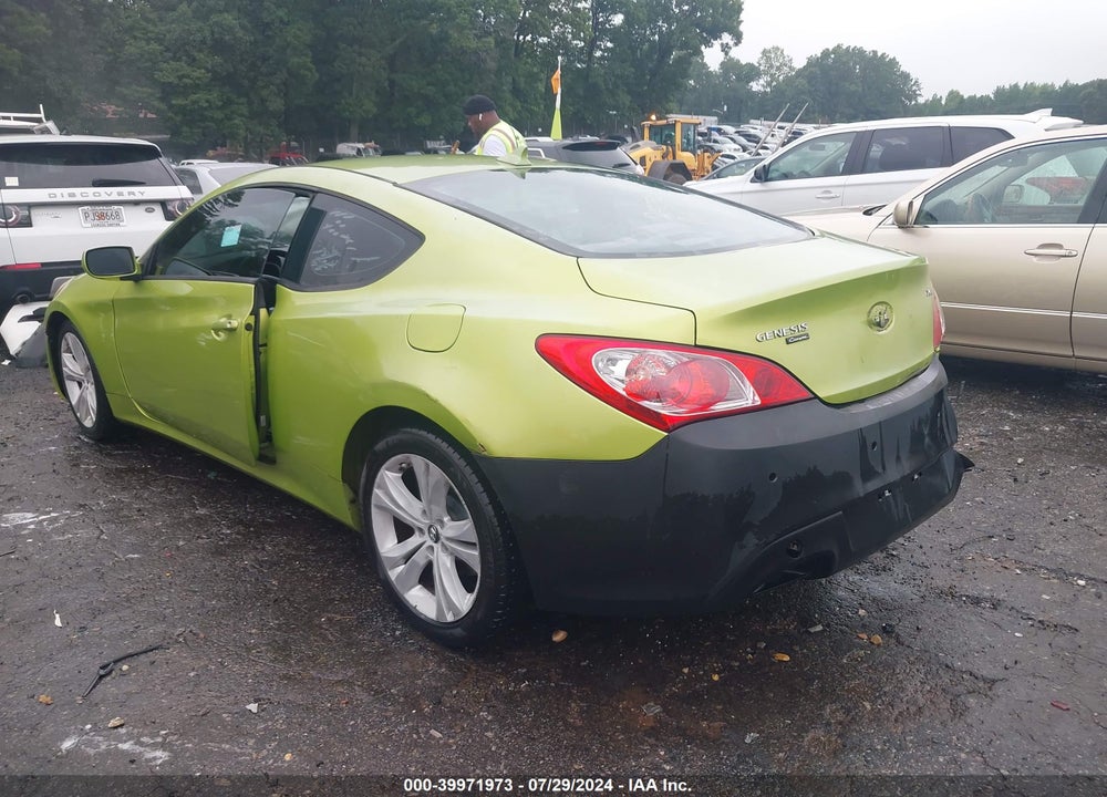 2010 HYUNDAI GENESIS 2.0T VIN: KMHHT6KD9AU013476