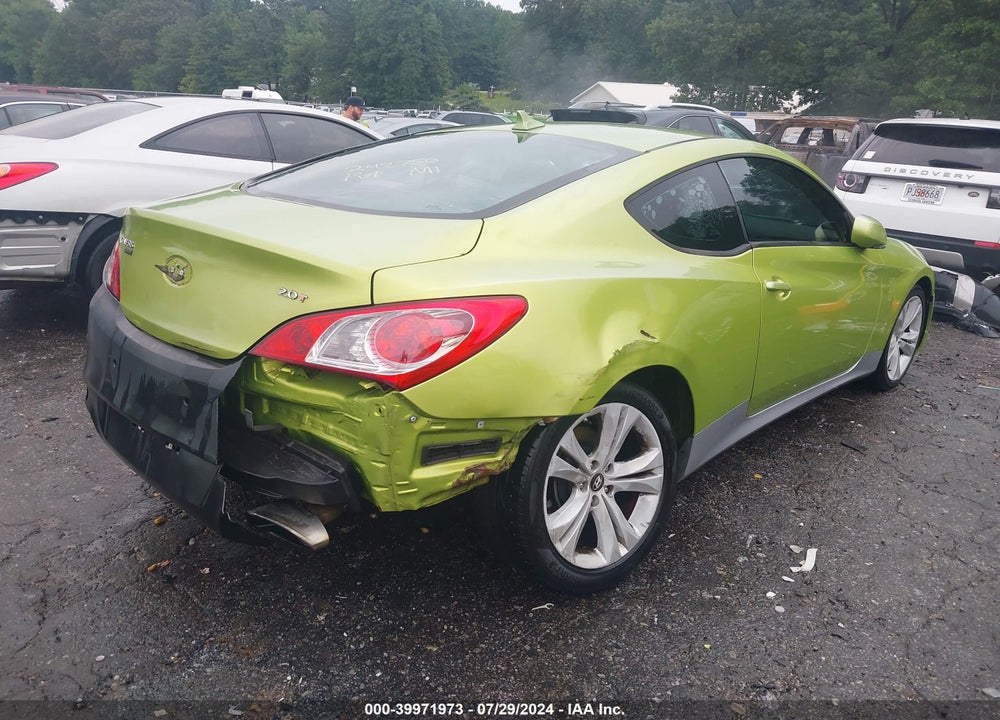 2010 HYUNDAI GENESIS 2.0T VIN: KMHHT6KD9AU013476