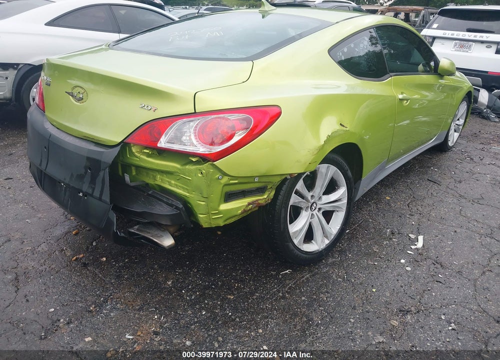 2010 HYUNDAI GENESIS 2.0T VIN: KMHHT6KD9AU013476