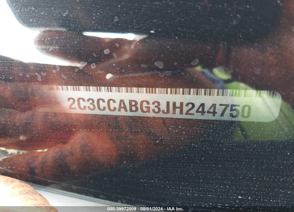 2018 CHRYSLER 300 VIN: 2C3CCABG3JH244750
