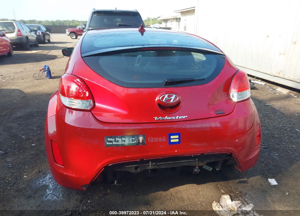 2014 HYUNDAI VELOSTER FLEX W/BLACK VIN: KMHTC6AD6EU214608