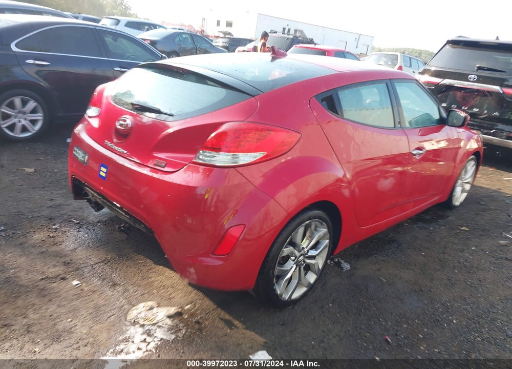 2014 HYUNDAI VELOSTER FLEX W/BLACK VIN: KMHTC6AD6EU214608