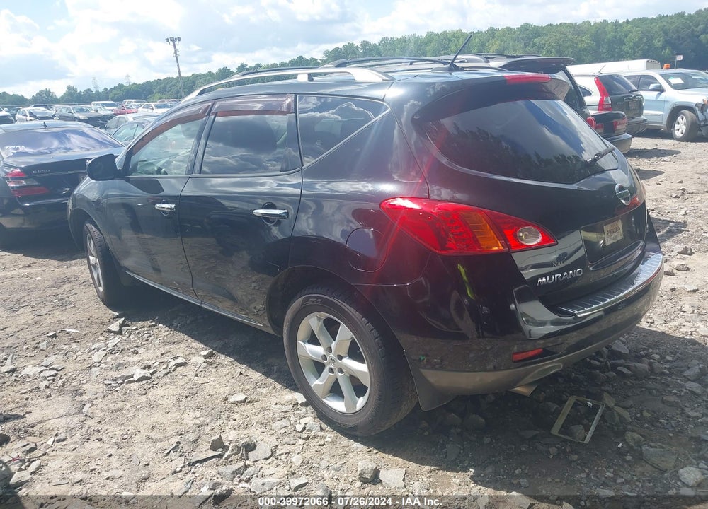 2009 NISSAN MURANO SL VIN: JN8AZ18U19W101828