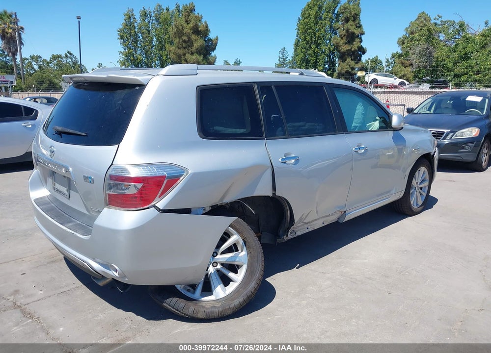 2008 TOYOTA HIGHLANDER HYBRID LIMITED VIN: JTEEW44A482014154