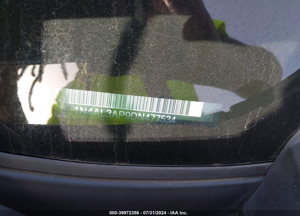 2013 NISSAN ALTIMA 2.5 SV VIN: 1N4AL3AP9DN477534