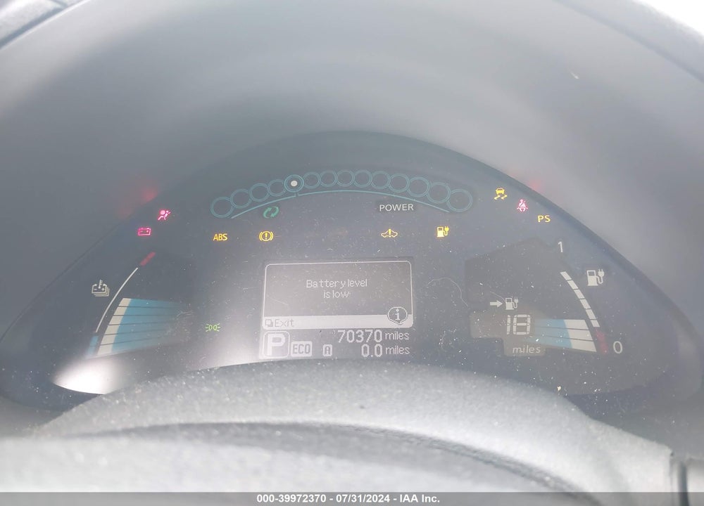 2014 NISSAN LEAF SV VIN: 1N4AZ0CP2EC333542