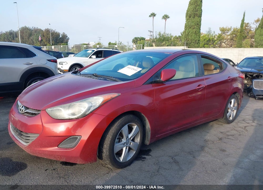 2013 HYUNDAI ELANTRA GLS VIN: 5NPDH4AE1DH346305
