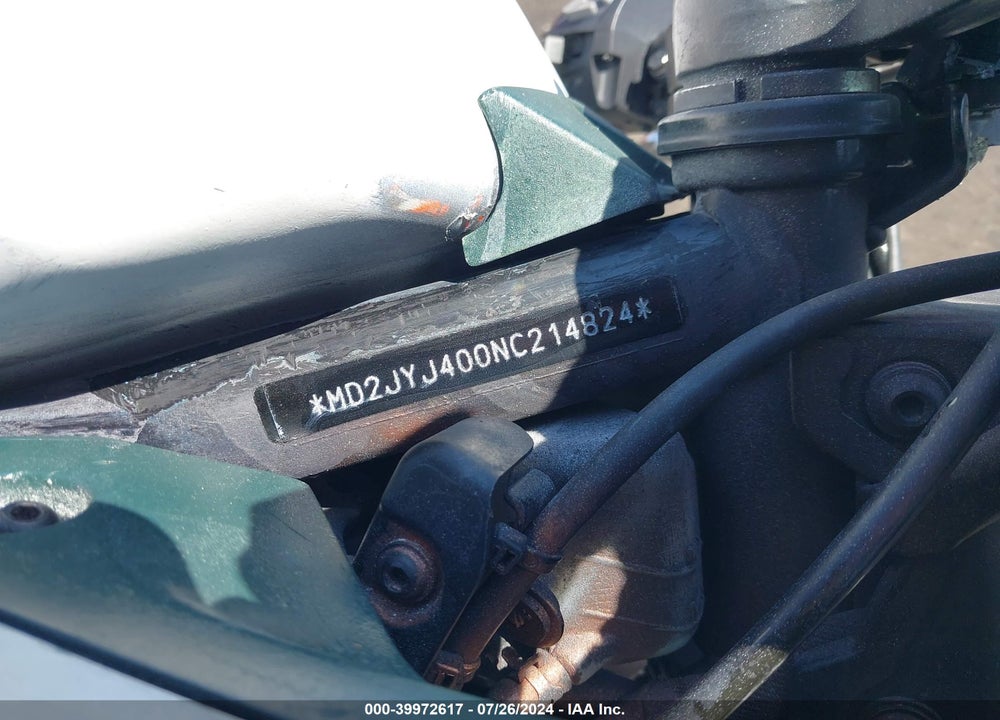 2022 KTM 390 RC VIN: MD2JYJ400NC214824