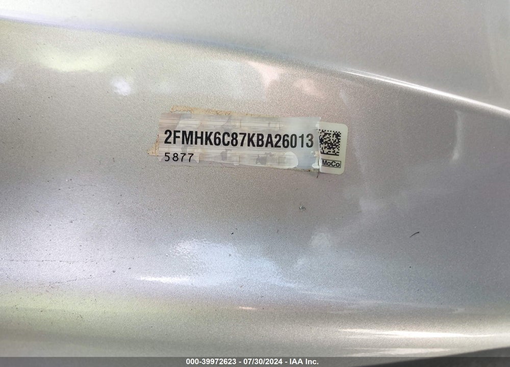 2019 FORD FLEX VIN: 2FMHK6C87KBA26013