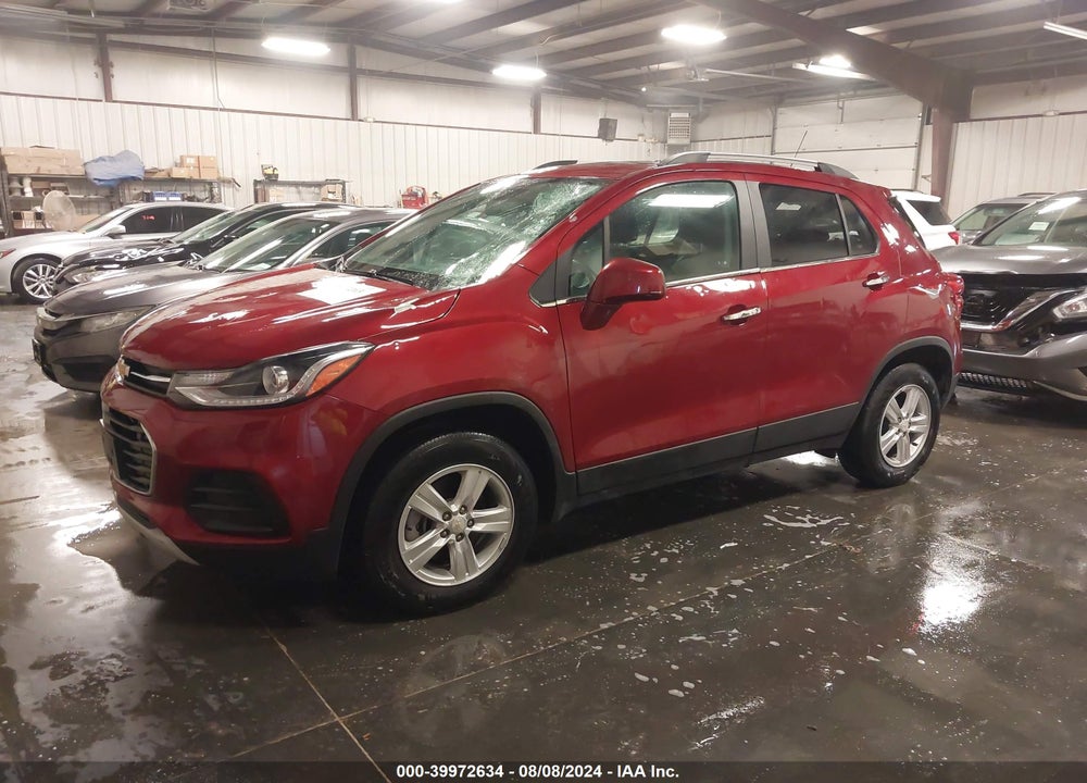 2019 CHEVROLET TRAX LT VIN: 3GNCJPSB8KL393308